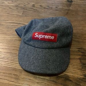 Supreme five panel hat (grey)